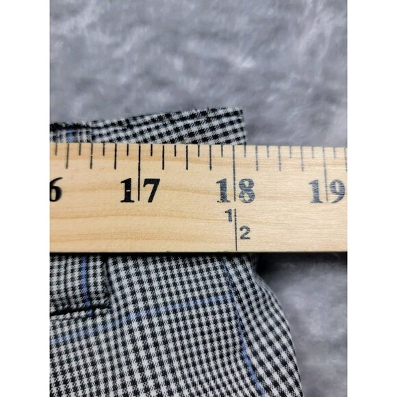 Travis Mathew Shorts Mens 36 black blue‎ Plaid Chino 10" inseam Stretch Casual - Picture 3 of 6